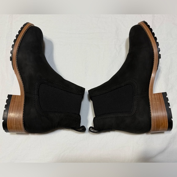 Patina Portland Leather Goods Women Black Ankle Boots Size 9 - Picture 5 of 8